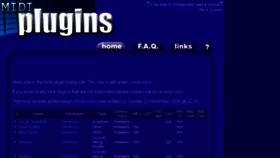 What Midiplugins.com website looked like in 2017 (6 years ago)