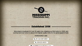 What Mississippitrading.com website looked like in 2017 (7 years ago)