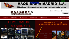 What Maquinariamadrid.com website looked like in 2017 (6 years ago)