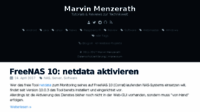 What Menzerath.eu website looked like in 2017 (6 years ago)