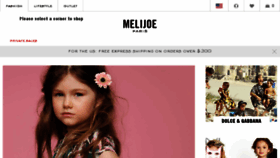 What Melijoe.us website looked like in 2017 (6 years ago)