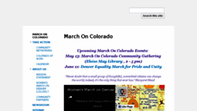 What Marchoncolorado.org website looked like in 2017 (7 years ago)