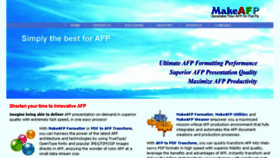 What Makeafp.com website looked like in 2017 (7 years ago)
