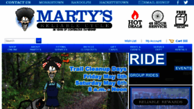 What Martysreliable.com website looked like in 2017 (7 years ago)