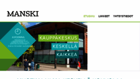 What Manski.fi website looked like in 2017 (7 years ago)