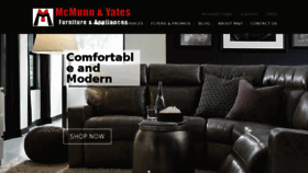 What Mcmunnandyatesfurniture.com website looked like in 2017 (7 years ago)