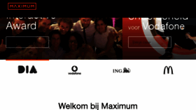 What Maximum.nl website looked like in 2017 (7 years ago)