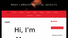 What Marylambertsings.com website looked like in 2017 (7 years ago)