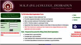 What Mkpcollege.in.net website looked like in 2017 (6 years ago)