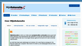 What Mijnrekensite.nl website looked like in 2017 (7 years ago)