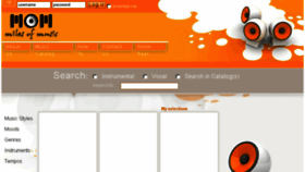 What Milesofmusik.com website looked like in 2017 (7 years ago)