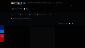 What Misterio.tv website looked like in 2017 (6 years ago)