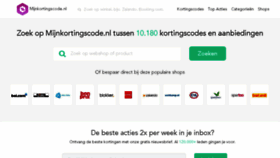 What Mijnkortingscode.nl website looked like in 2017 (6 years ago)