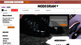 What Modegram.nl website looked like in 2017 (6 years ago)