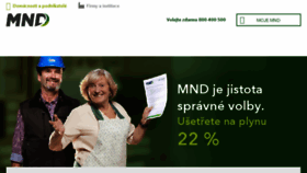 What Mnd.cz website looked like in 2017 (6 years ago)