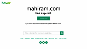 What Mahiram.com website looked like in 2017 (6 years ago)