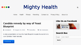 What Mightyhealth.org website looked like in 2017 (6 years ago)