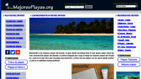 What Mejoresplayas.org website looked like in 2017 (6 years ago)