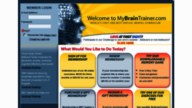 What Mybraintrainer.com website looked like in 2017 (6 years ago)