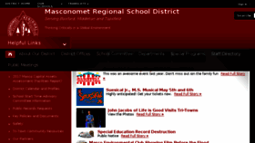 What Masconomet.org website looked like in 2017 (6 years ago)