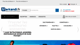 What Merkandi.fr website looked like in 2017 (6 years ago)
