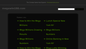 What Megawin188.com website looked like in 2017 (6 years ago)