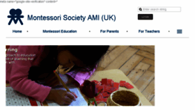 What Montessorisociety.org.uk website looked like in 2017 (6 years ago)