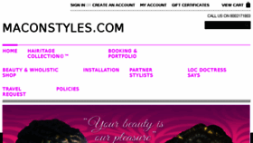 What Maconstyles.com website looked like in 2017 (6 years ago)