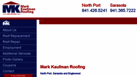 What Markkaufmanroofing.com website looked like in 2017 (6 years ago)