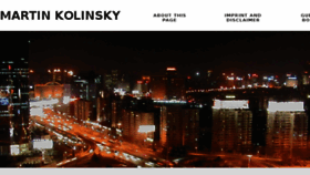 What Martin-kolinsky.com website looked like in 2017 (6 years ago)