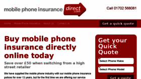 What Mobilephoneinsurancedirect.com website looked like in 2017 (6 years ago)