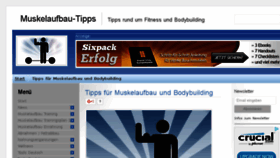 What Muskelaufbau-tipps.de website looked like in 2017 (6 years ago)