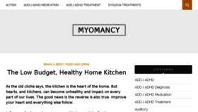 What Myomancy.com website looked like in 2017 (6 years ago)