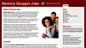 What Mysteryshopperjobs.co.uk website looked like in 2017 (7 years ago)