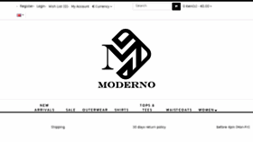 What M0derno.com website looked like in 2017 (6 years ago)