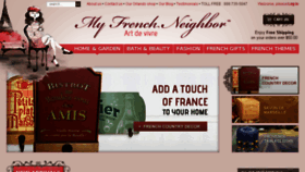 What My-french-neighbor.com website looked like in 2017 (6 years ago)
