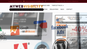 What Myweb-visibility.net website looked like in 2017 (7 years ago)