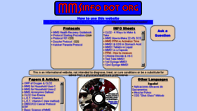 What Mmsinfo.org website looked like in 2017 (6 years ago)