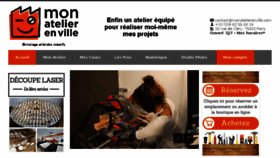What Monatelierenville.com website looked like in 2017 (6 years ago)