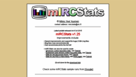 What Mircstats.net website looked like in 2017 (7 years ago)