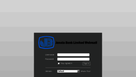 What Mail.janatabank-bd.com website looked like in 2017 (6 years ago)