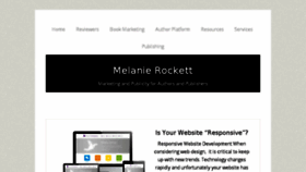 What Melanierockett.com website looked like in 2017 (6 years ago)