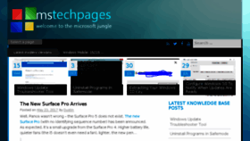 What Mstechpages.com website looked like in 2017 (7 years ago)