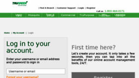 What Myaccount.trugreen.com website looked like in 2017 (6 years ago)