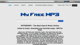 What Myfreemp3.club website looked like in 2017 (6 years ago)