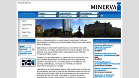 What Minervaappointments.com website looked like in 2017 (6 years ago)