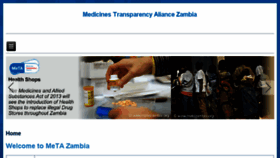What Metazambia.org website looked like in 2017 (6 years ago)