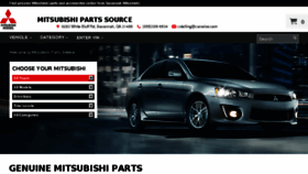 What Mitsubishipartssource.com website looked like in 2017 (6 years ago)