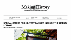 What Makinghistorynow.com website looked like in 2017 (6 years ago)