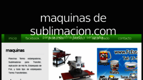 What Maquinasdesublimacion.com website looked like in 2017 (6 years ago)